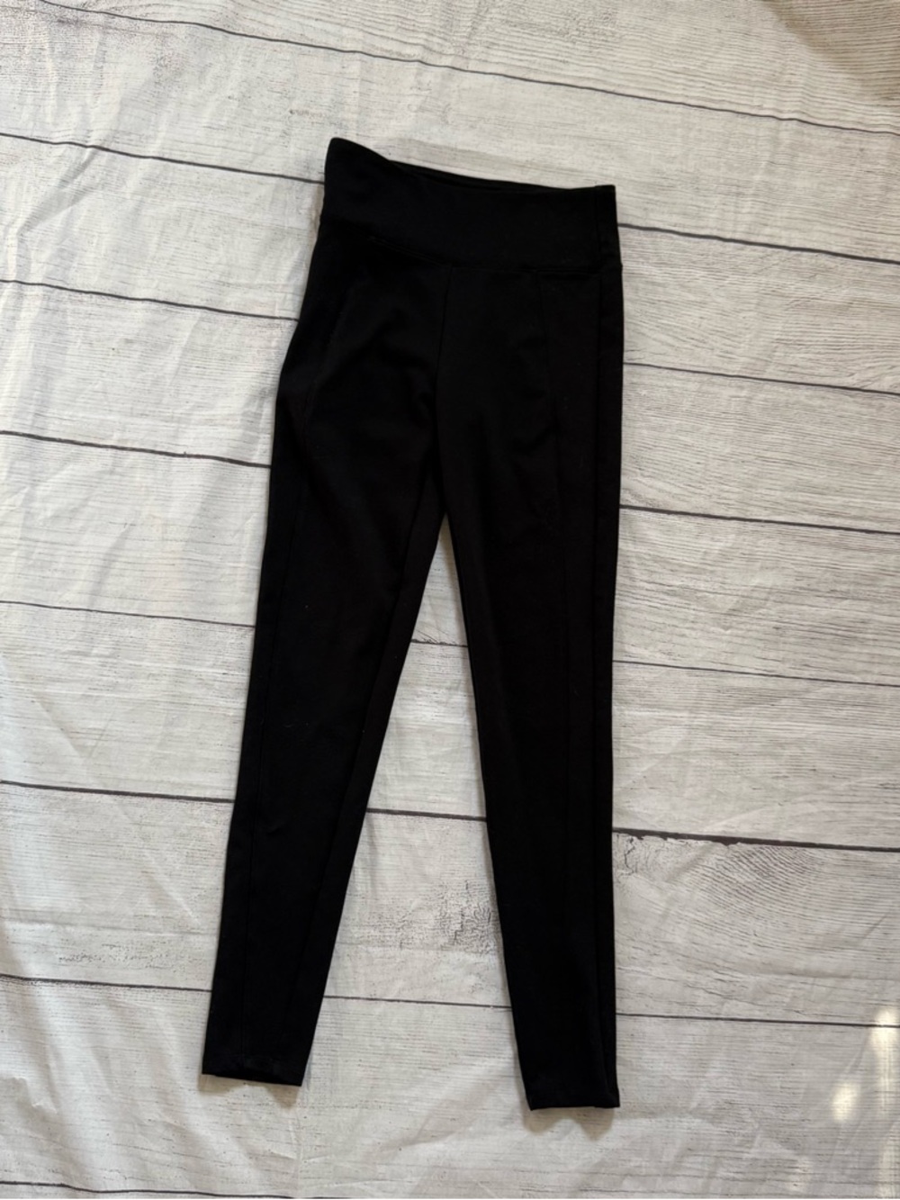 Assets Spanx Size Medium Women Pull On Black Leggings